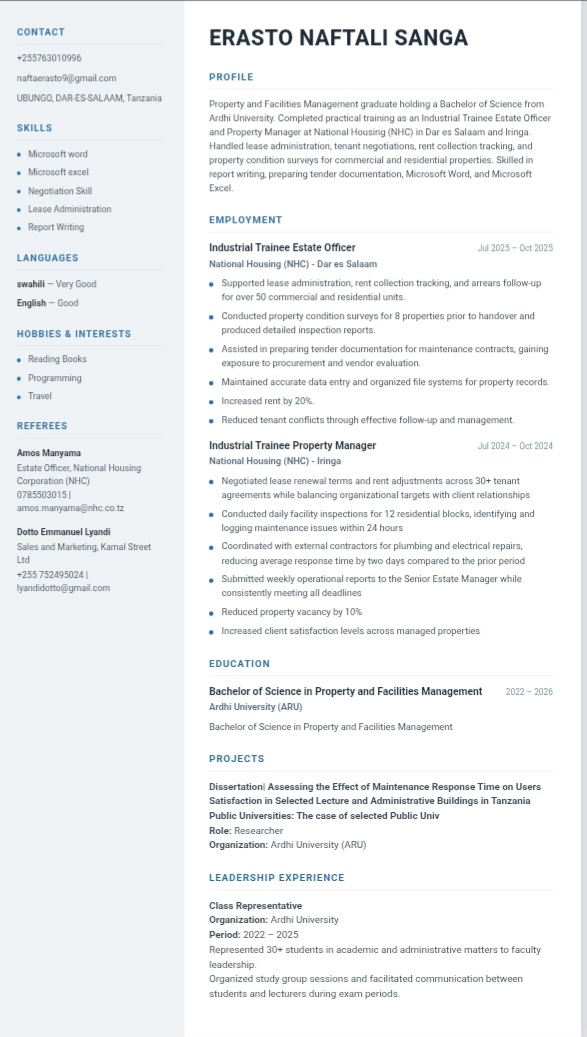 Builder template preview