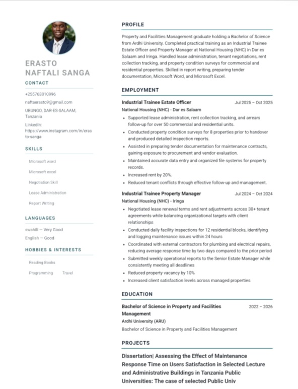 Two Column template preview